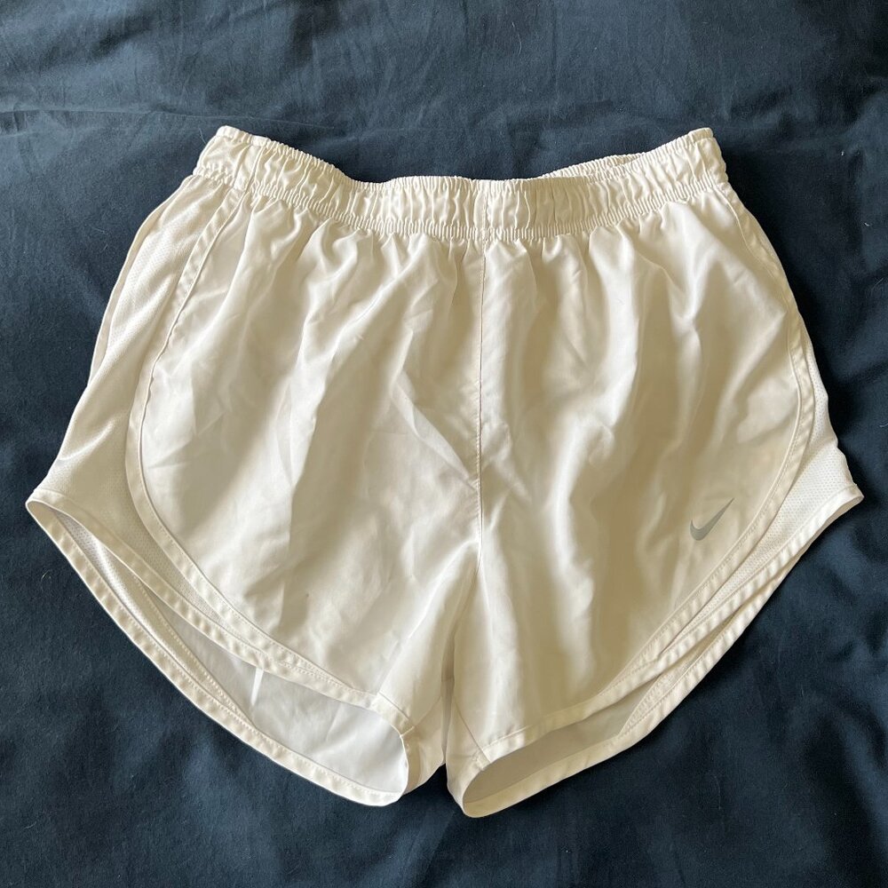 Nike Dri-FIT White Athletic Shorts